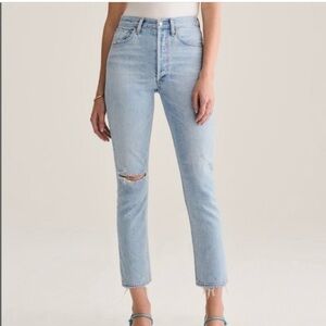 Agolde High Rise Light Blue Jeans